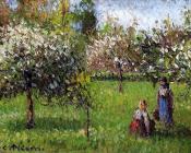 卡米耶毕沙罗 - Apple Blossoms, Eragny